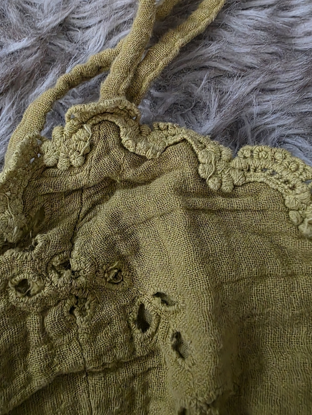 Free People Getaway Sleeveless‎ Maxi Dress Green Eyelet Open Back Button Front - Picture 7 of 13